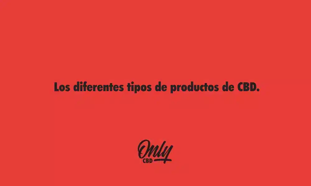 Los diferentes tipos de productos de CBD.