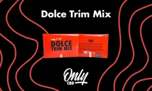 Mezcla de flores de CBD trituradas Dolce Trim Mix, formato Pocket, con aspecto resinoso y color verde intenso, cultivado en interior en Italia.