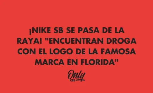 Encuentras cocaína con logo Nike