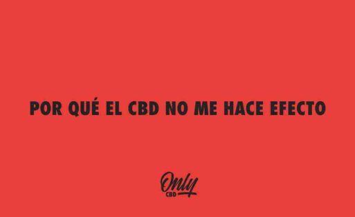 POR QUÉ EL CBD NO ME HACE EFECTO